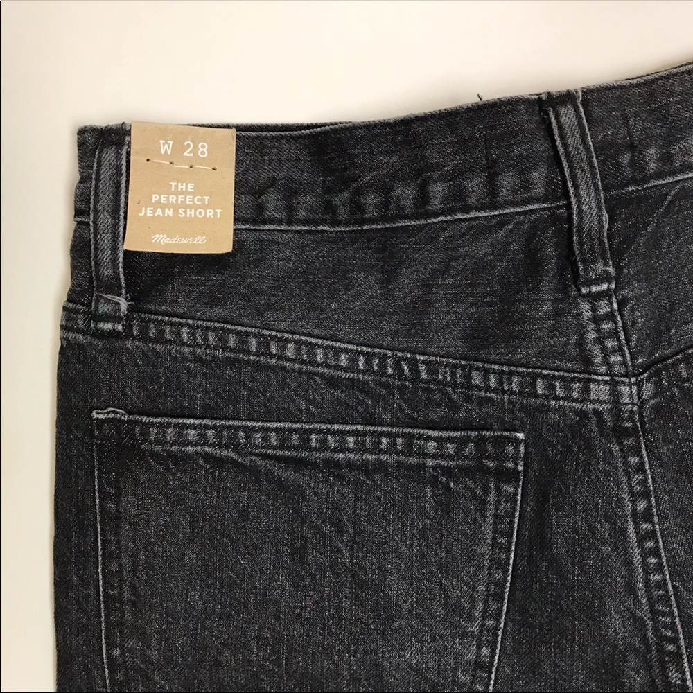 NWT Madewell The Perfect Jean Short 28 Faded Black - Picture 6 of 12